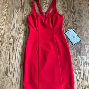 B Darlin Red Bodycon Cocktail Dress new with tags from Macys